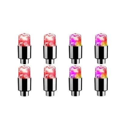 Colorful LED Tire Valve Caps for Bike Wheels