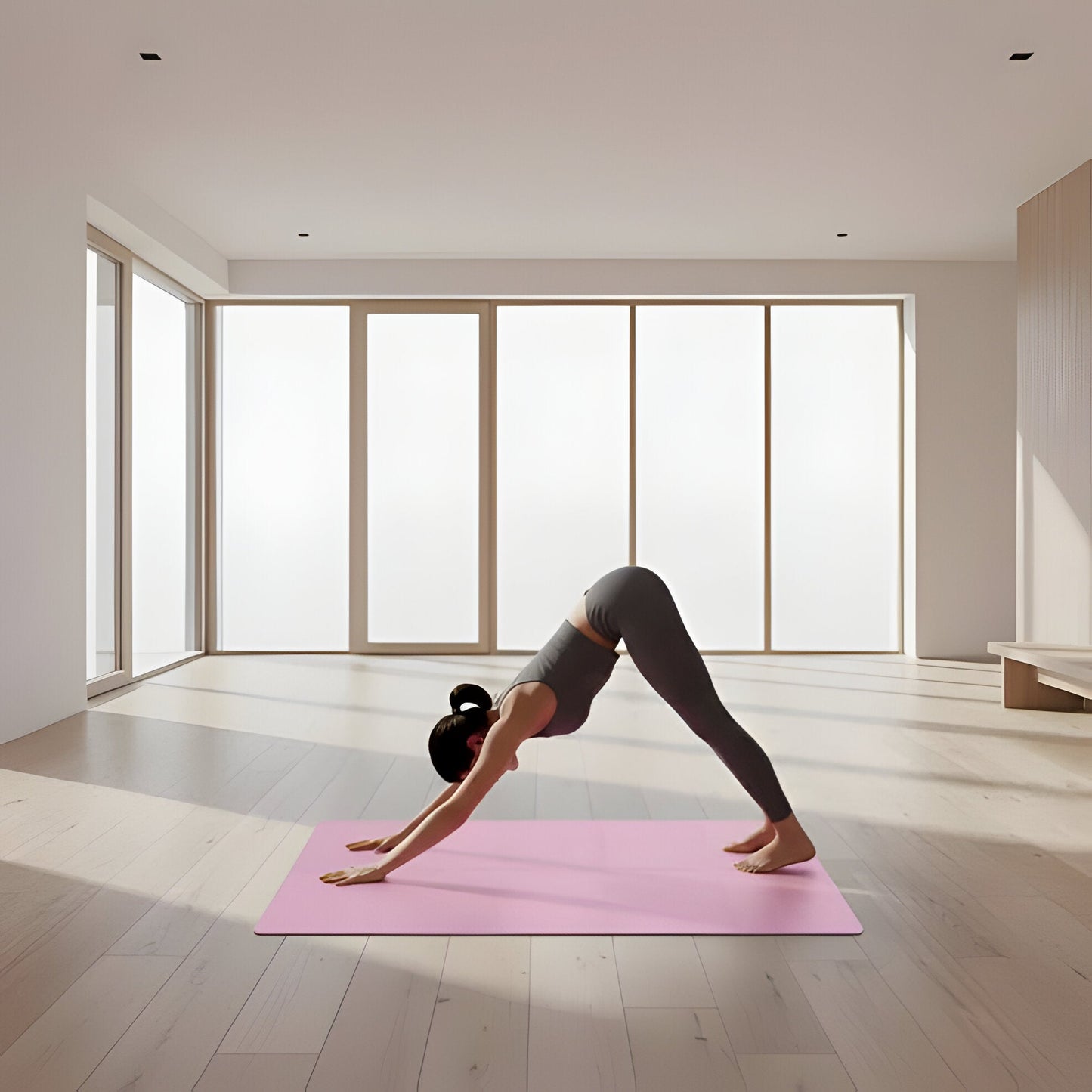 Thin 4mm Exercise Yoga Mat for Home Workout