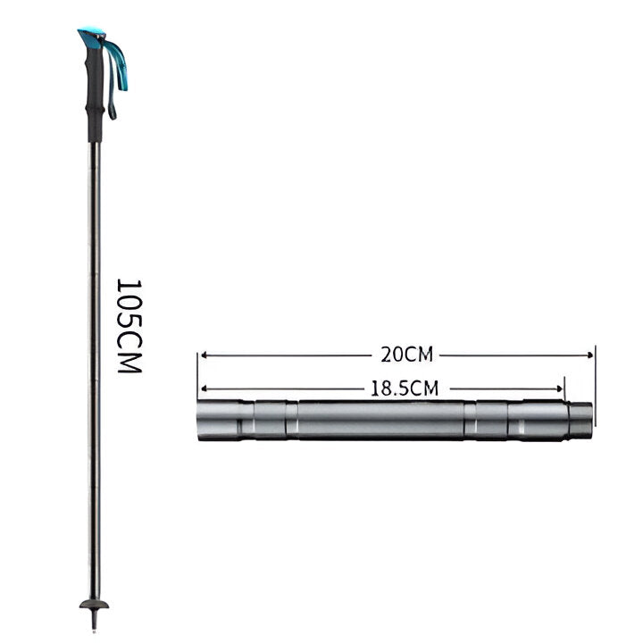 Heavy Duty Collapsible Hiking Pole with Multi Tools
