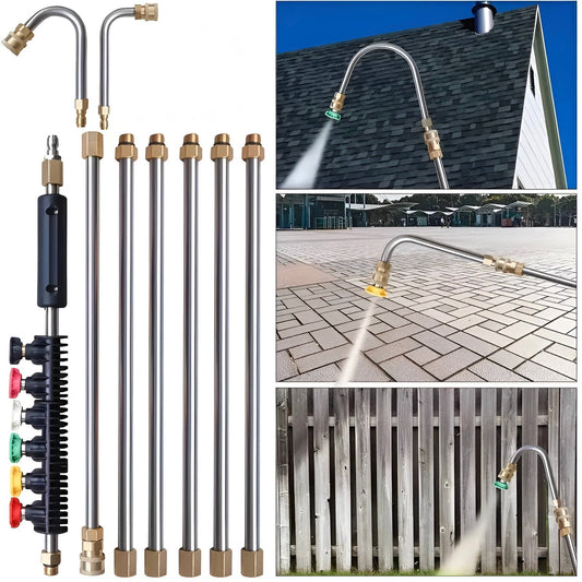 Heavy Duty 4000PSI Pressure Washer Extension Wand Set - Hehif