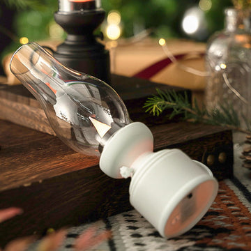 Retro Style LED Lantern, Flickering Flame Effect