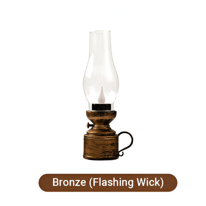 Retro Style LED Lantern, Flickering Flame Effect