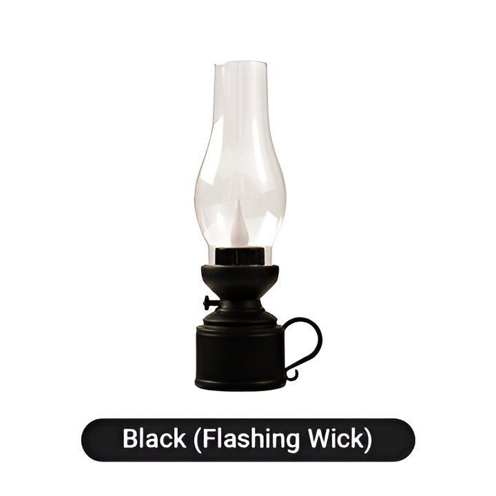 Retro Style LED Lantern, Flickering Flame Effect