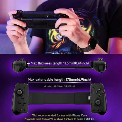 M10 Wireless Gaming Controller with Hall Sensors and Rubber Grip