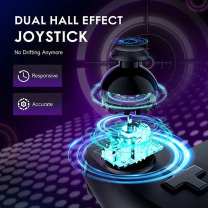 M10 Wireless Gaming Controller with Hall Sensors and Rubber Grip