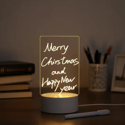 Bright Whiteboard with LED Light and Erasable Pen - Hehif