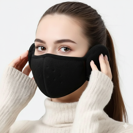 Cozy Cold Weather Ear Warmers Face Mask - Hehif