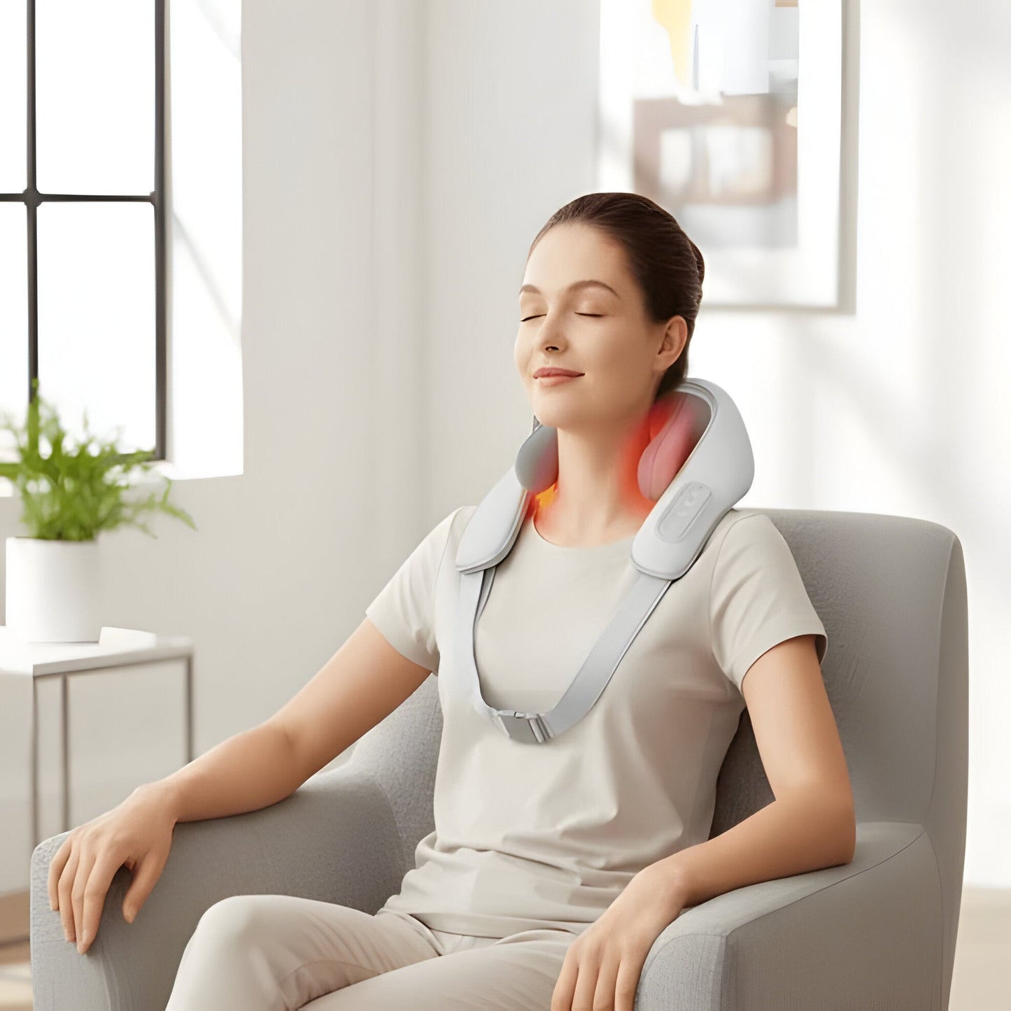 Relaxing Heat Massage for Neck and Shoulder Relief