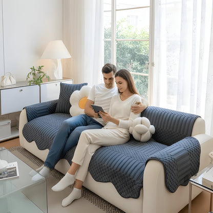 Plush Fuzzy Sofa Throw for Cold Weather Comfort