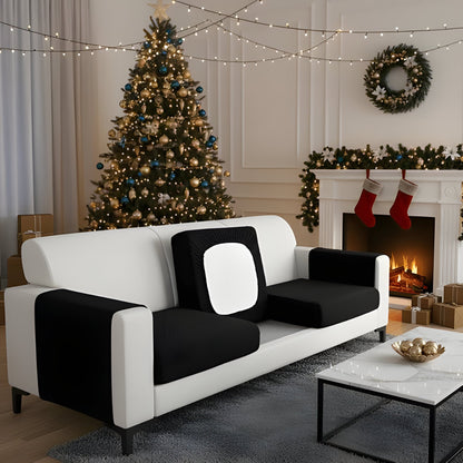 Stretchy Sofa Slipcover with Padded Cushion Protection