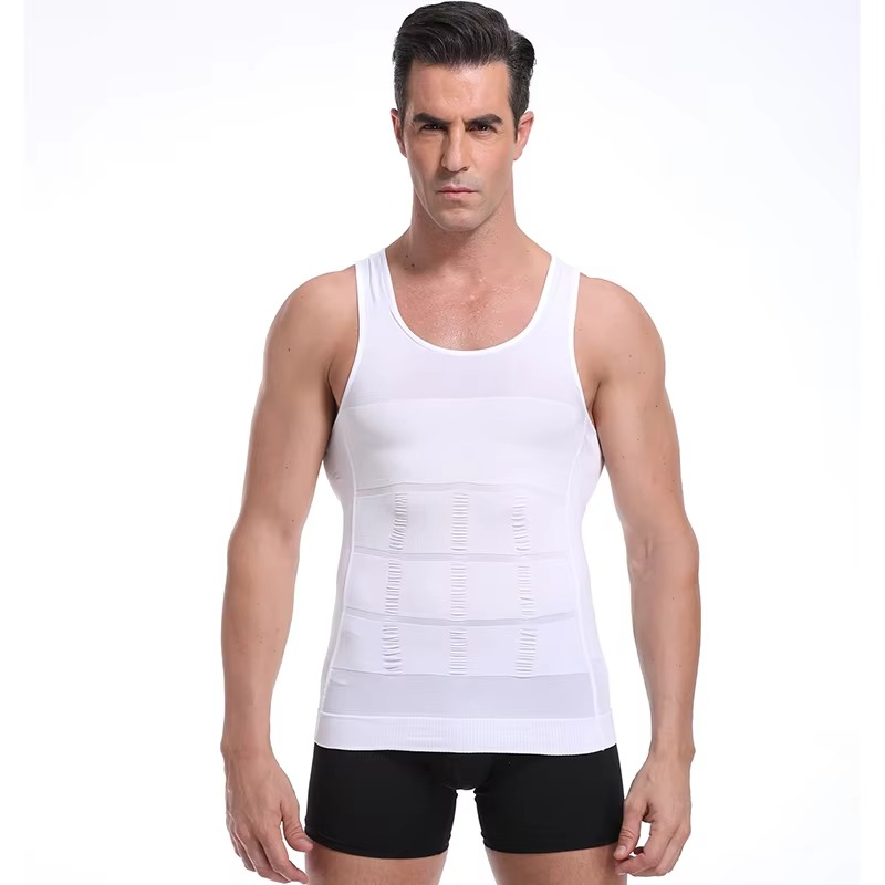 Men's Slim Fit Shapewear Vest with Waist Support