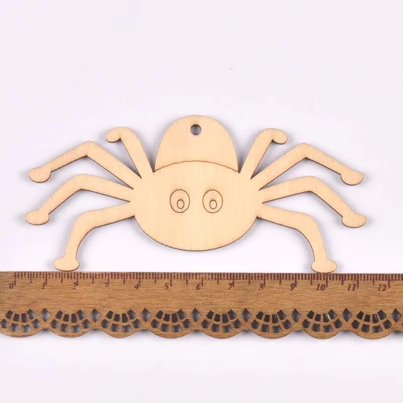 Spooky Wooden Decor Discs for Halloween Crafting