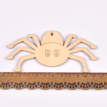 Spooky Wooden Decor Discs for Halloween Crafting