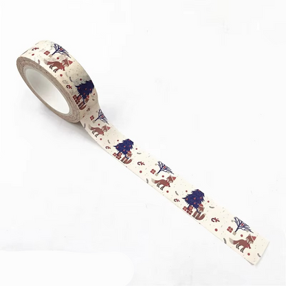 Fun Holiday Craft Tape with Snowflakes and Reindeer