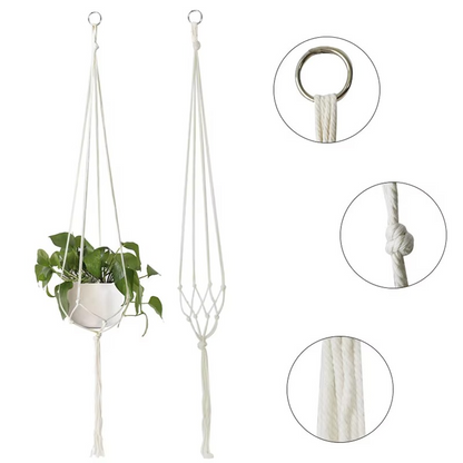 Bohemian Rope Plant Hanger for Indoor Outdoor Decor