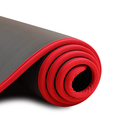 Premium 0.39inch Grip Yoga and Exercise Mat with Strap