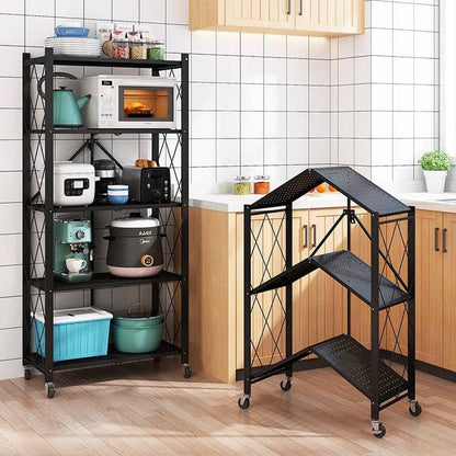 Portable Wheel Shelf Storage Rack