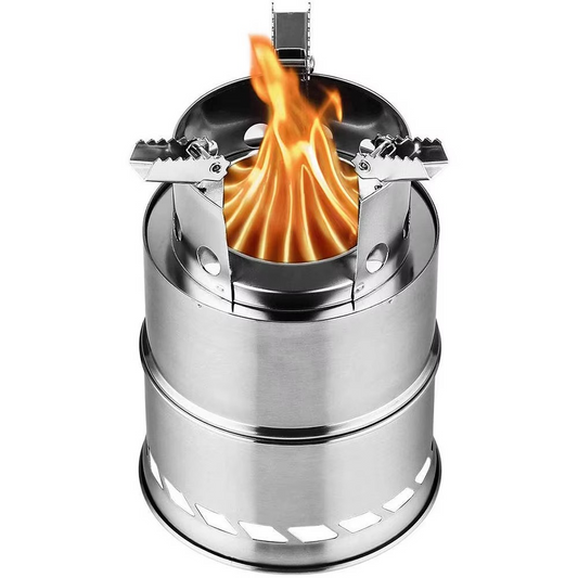 Compact Portable Camping Cook Stove - Outdoor Stainless Steel BBQ - Hehif