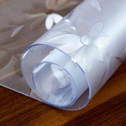 Clear Thin PVC Table Cover - Hehif