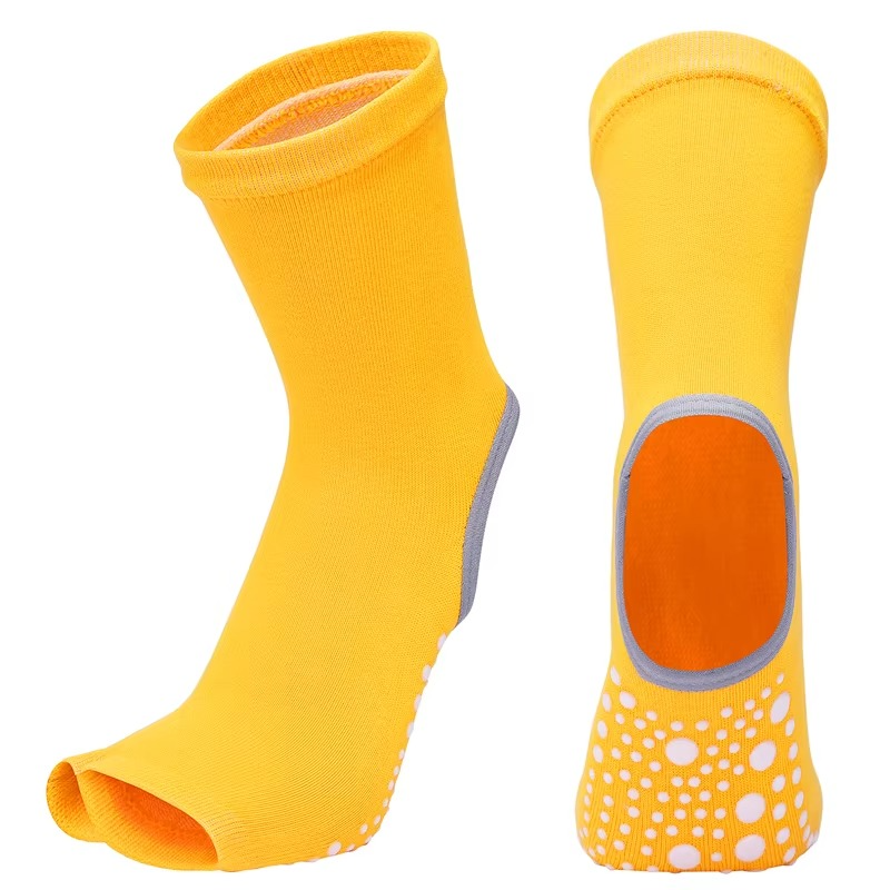 Grip Yoga Socks for Women Cotton Non Slip Athletic Socks