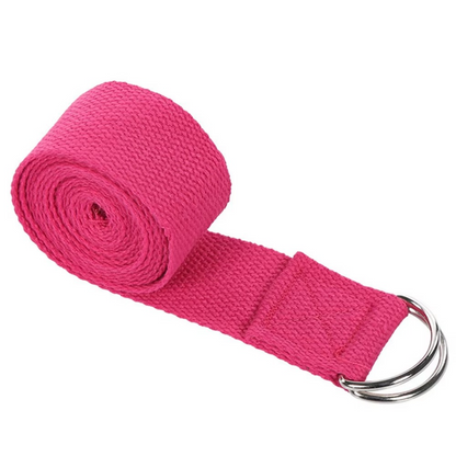 Durable Yoga Strap with Metal Buckle for Fitness Stretching