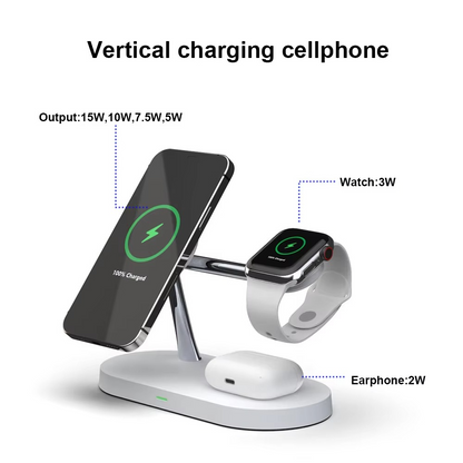 Compact 3 in 1 Fast Wireless Charging Pad