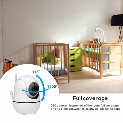 Large Screen Baby Video Monitor with Camera and Audio