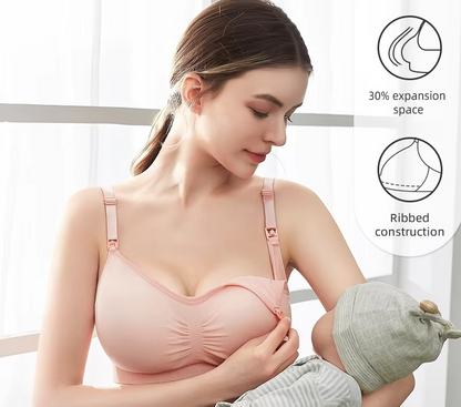 Comfortable Full Figure Maternity Bra, Wireless Nursing Bralette