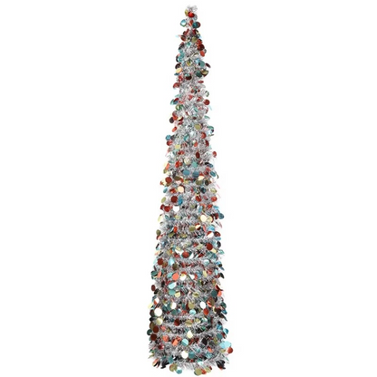 Easy Setup Sparkling 5ft Christmas Tree Decorative Artificial Tree