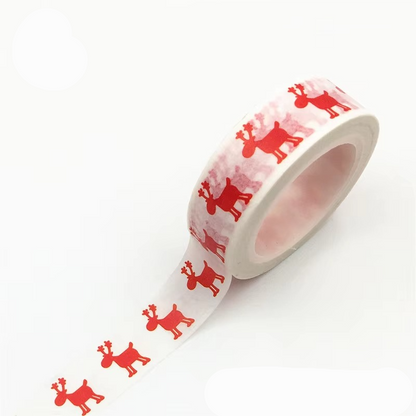 Fun Holiday Craft Tape with Snowflakes and Reindeer