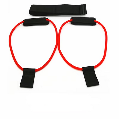 Adjustable Fitness Belt with Resistance Bands for Leg Workouts