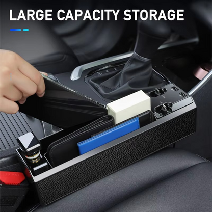 Car Organizer Storage Box with USB Charger
