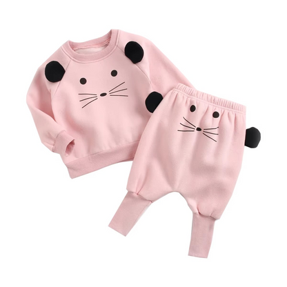 Soft Baby Clothes Set Long Sleeve Top and Pants
