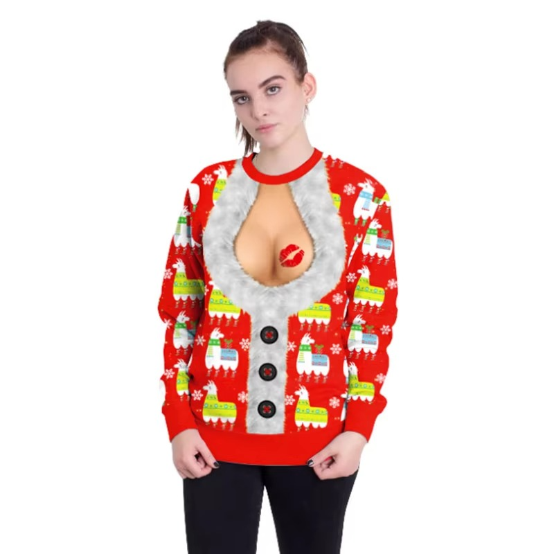 Fun Vintage Xmas Holiday Sweater - Hehif