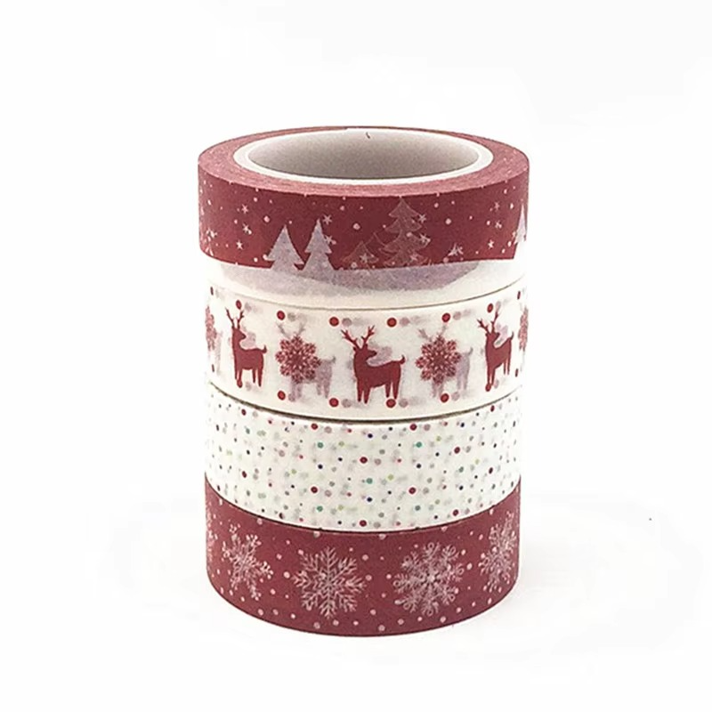 Fun Holiday Craft Tape with Snowflakes and Reindeer