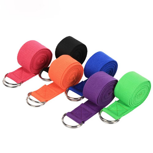 Durable Yoga Strap with Metal Buckle for Fitness Stretching - Hehif