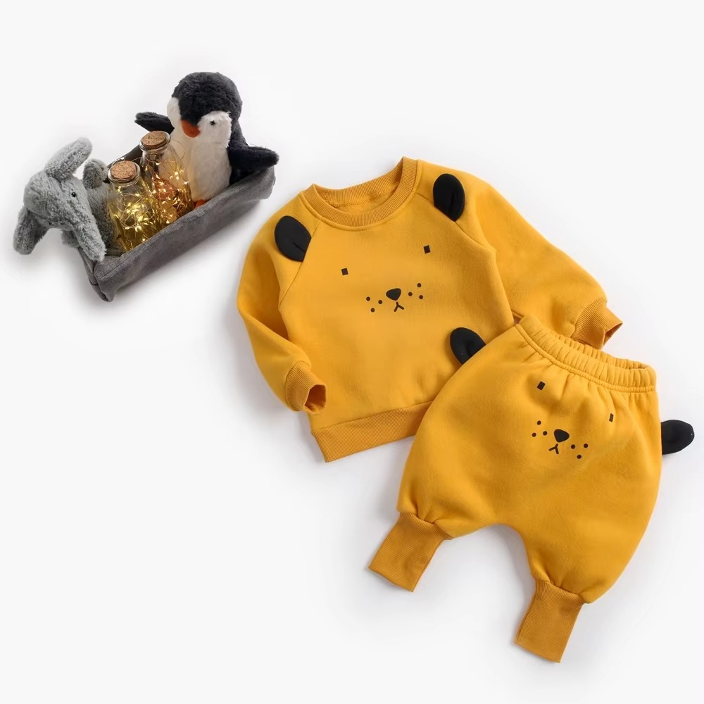 Soft Baby Clothes Set Long Sleeve Top and Pants