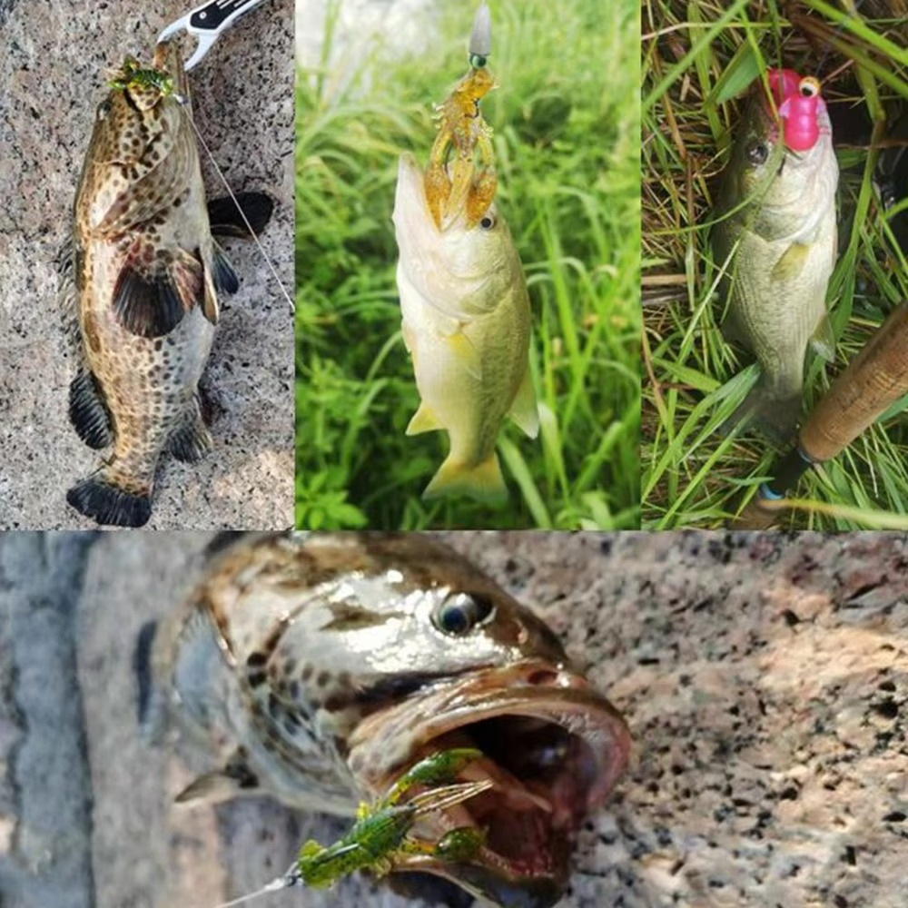 Premium Soft Plastic Fishing Lures for Bass Fishing - Hehif