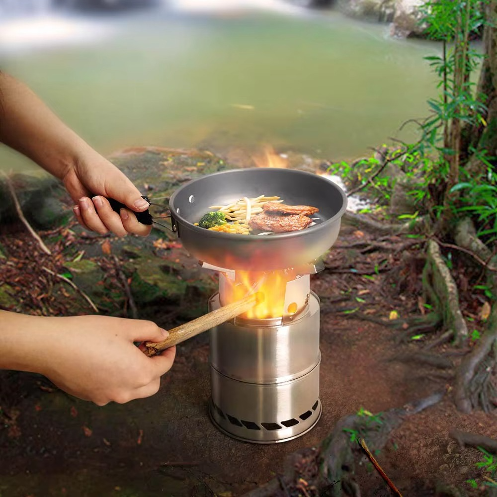 Compact Portable Camping Cook Stove - Outdoor Stainless Steel BBQ