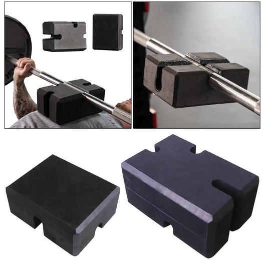 Heavy Duty Foam Barbell Trainer Block for Home Gym - Hehif