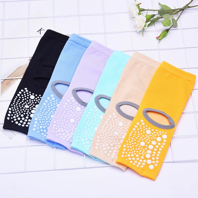 Grip Yoga Socks for Women Cotton Non Slip Athletic Socks