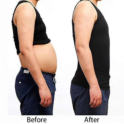 Men's Slim Fit Shapewear Vest with Waist Support