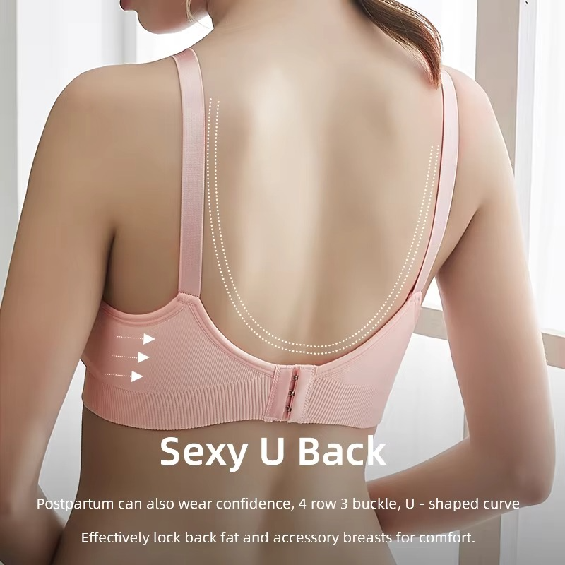 Comfortable Full Figure Maternity Bra, Wireless Nursing Bralette