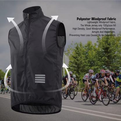 Waterproof Mens Cycling Gilet Windbreaker Vest
