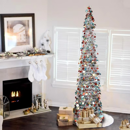 Easy Setup Sparkling 5ft Christmas Tree Decorative Artificial Tree