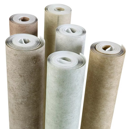 Vintage Metal Textured Wall Paper Roll for Home Decor - Hehif