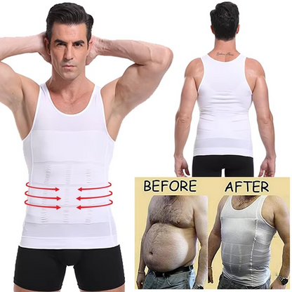 Men's Slim Fit Shapewear Vest with Waist Support