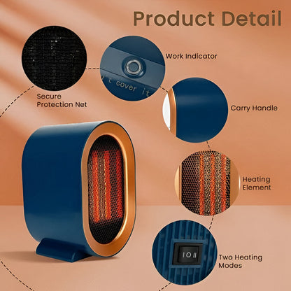 Compact Portable Ceramic Space Heater