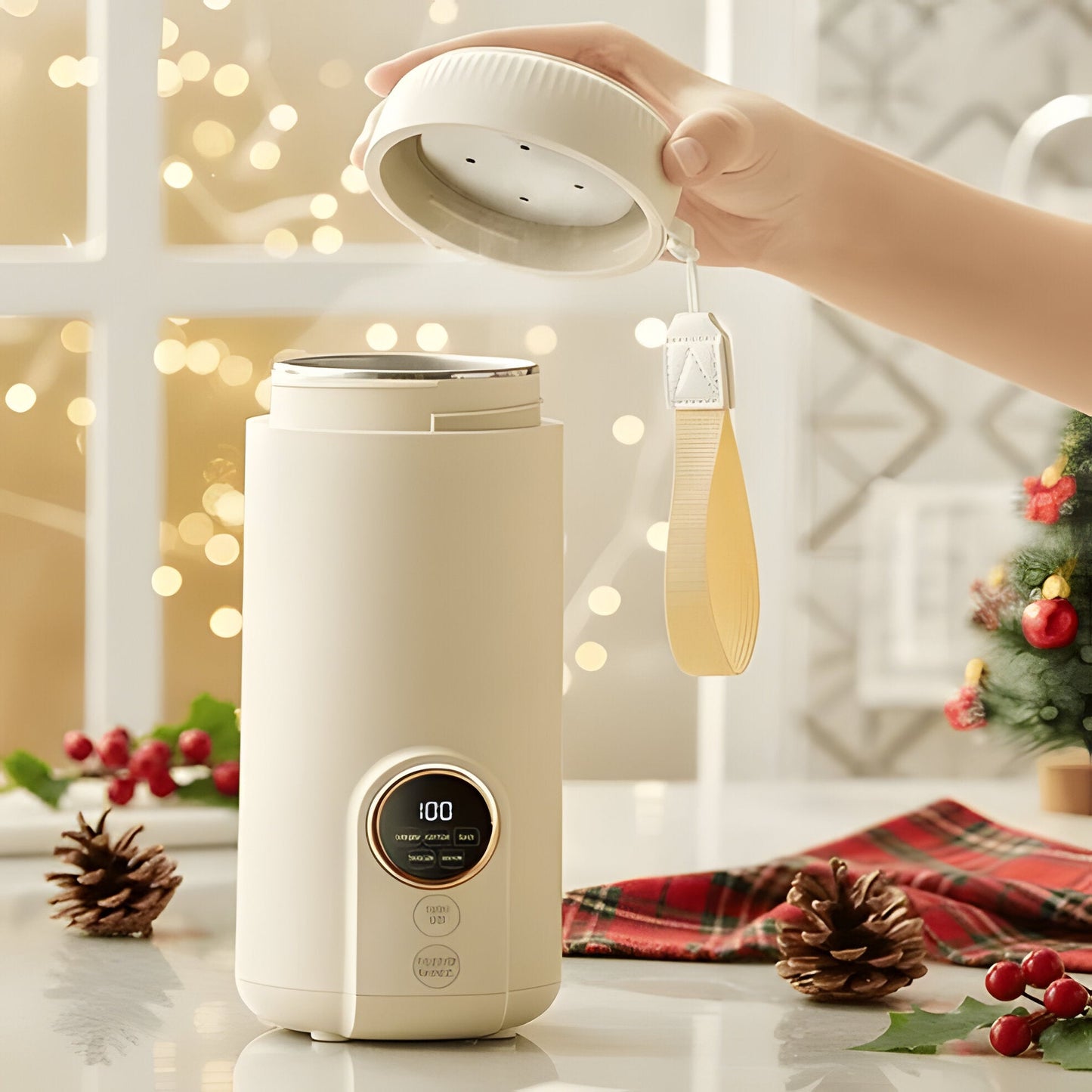 Compact Travel Electric Kettle, Portable Hot Water Boiler