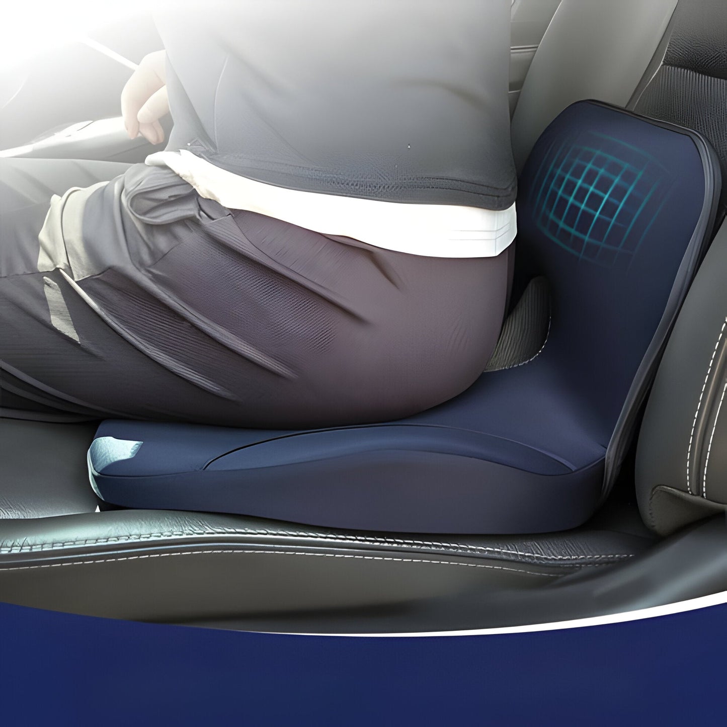 Contoured Support Pillow for Lower Back Pain Relief